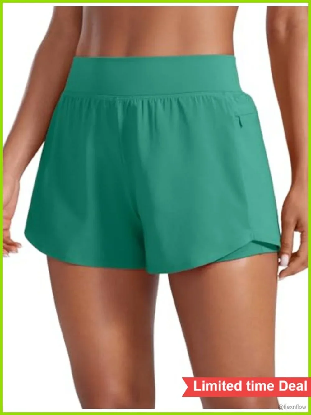 High Rise Double Layer Running Shorts 3